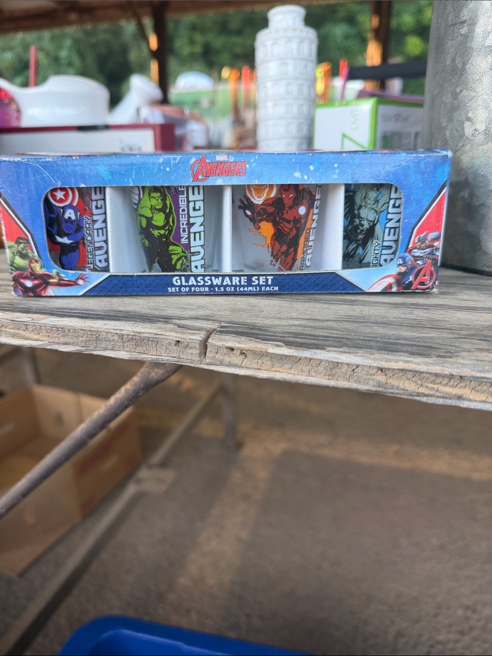 Marvel Avengers Shot Glass Set - Blue, Green, Red, Black